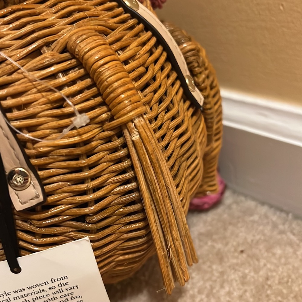 Kate Spade wicker camel bag - Picture 8 of 14